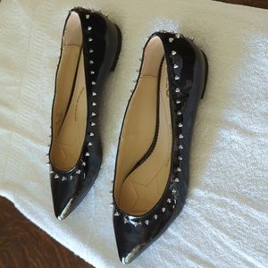 Circus by Sam Edelman black patent flats, size 7 M,